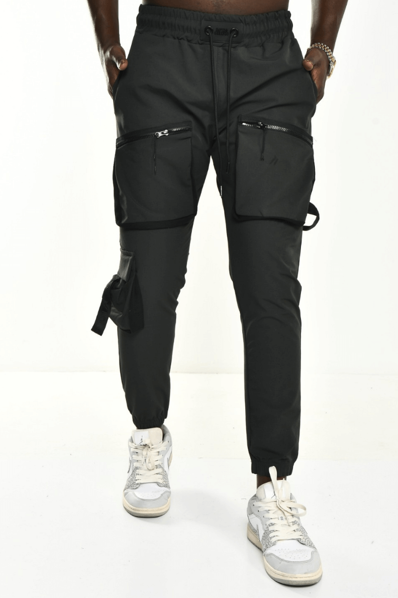 DAVID&GERENZO - Füme Şerit Aksesuarlı Paraşüt Kumaş Jogger Pantolon
